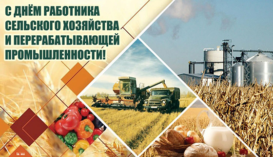 Дня работников сельского хозяйства и перерабатывающей промышленности АПК